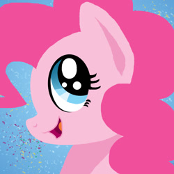 Size: 936x936 | Tagged: safe, artist:sonic-spatula, imported from derpibooru, pinkie pie, pony, bust, female, portrait, solo