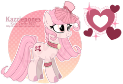 Size: 1024x700 | Tagged: safe, artist:kazziepones, imported from derpibooru, oc, oc only, oc:heart lace, earth pony, pony, female, hat, mare, reference sheet, simple background, solo, transparent background