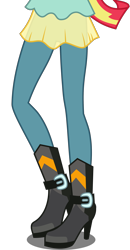 Size: 1640x3157 | Tagged: dead source, safe, artist:teentitansfan201, edit, imported from derpibooru, vector edit, sunset shimmer, equestria girls, friendship games, boots, clothes, cropped, female, high heel boots, leg focus, legs, pants, pictures of legs, simple background, solo, transparent background, vector