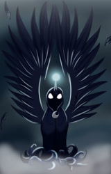 Size: 2500x3907 | Tagged: safe, artist:vchart920, imported from derpibooru, princess luna, spirit of hearth's warming yet to come, a hearth's warming tail, cape, clothes, female, glowing eyes, luna's future, solo