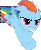 Size: 138x170 | Tagged: safe, artist:purelywhitebutterfly, imported from derpibooru, rainbow dash, deviantart stamp, female, gif, non-animated gif, solo, sonic rainboom