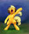 Size: 1019x1189 | Tagged: safe, artist:xbi, imported from derpibooru, applejack, earth pony, pony, semi-anthro, abs, bipedal, female, open mouth, outdoors, solo, standing