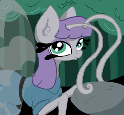 Size: 1451x1345 | Tagged: safe, artist:paskanaakka, derpibooru exclusive, imported from derpibooru, maud pie, breezie, antennae, breeziefied, ear fluff, female, mauzie, rock, solo, species swap, transparent wings, wings