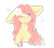 Size: 1024x910 | Tagged: safe, artist:bunnzee, imported from derpibooru, fluttershy, big ears, blushing, bust, cheek fluff, female, floppy ears, flower, flower in hair, fluffy, heart, hoof on chest, looking away, looking up, one eye closed, portrait, signature, simple background, smiling, solo, tongue out, transparent background, unshorn fetlocks, wink