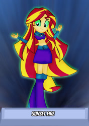 Size: 1600x2263 | Tagged: safe, artist:jucamovi1992, imported from derpibooru, sunset shimmer, equestria girls, clothes, crossover, dc comics, dc universe, female, solo, standing, starfire, teen titans