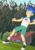 Size: 295x427 | Tagged: safe, edit, edited screencap, imported from derpibooru, screencap, flash sentry, equestria girls, legend of everfree, animated, camp everfree outfits, clothes, converse, gif, male, scrunchy face, shoes, shorts, sneakers, socks, solo