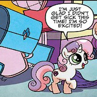 Size: 200x200 | Tagged: safe, idw, imported from derpibooru, sweetie belle, spoiler:comic, cropped, cutie mark, female, solo, the cmc's cutie marks