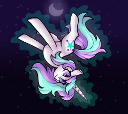 Size: 1245x1117 | Tagged: safe, artist:biskhuit, imported from derpibooru, oc, oc only, pony, unicorn, female, levitation, magic, mare, night, self-levitation, solo, telekinesis