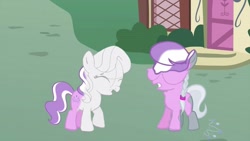 Size: 1280x720 | Tagged: safe, artist:toucanldm, imported from derpibooru, diamond tiara, silver spoon, earth pony, pony, color loss, female, filly, sonic meets my little pony, youtube link