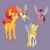 Size: 894x893 | Tagged: safe, artist:pikokko, imported from derpibooru, oc, oc only, oc:sunset sky, breezie, pegasus, pony, breezie oc, female, filly, offspring, parent:cheese sandwich, parent:rainbow dash, parents:cheesedash, purple background, simple background