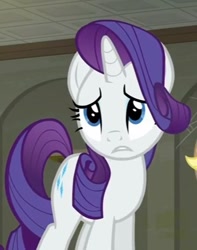 Size: 345x438 | Tagged: safe, imported from derpibooru, screencap, rarity, pony, the saddle row review, cute, female, mare, solo