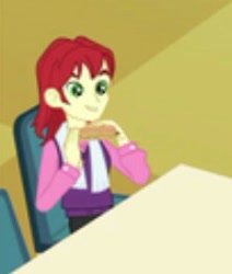 Size: 225x265 | Tagged: safe, imported from derpibooru, screencap, nolan north, equestria girls, chair, food, male, sandwich, smiling, solo, table