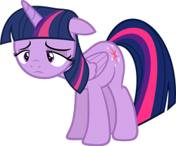 Size: 6000x4976 | Tagged: safe, artist:slb94, imported from derpibooru, twilight sparkle, alicorn, pony, absurd resolution, female, floppy ears, folded wings, frown, mare, simple background, solo, tired, transparent background, twilight sparkle (alicorn), vector