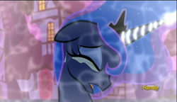 Size: 1280x738 | Tagged: safe, imported from derpibooru, screencap, princess luna, pony, do princesses dream of magic sheep, crying, eyes closed, female, mare, solo