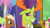 Size: 843x468 | Tagged: safe, imported from derpibooru, screencap, daisy, flower wishes, meadow song, thorax, changedling, pony, celestial advice, cute, cuteling, equestrian pink heart of courage, king thorax, more fun than it sounds, thorabetes, twilight's castle