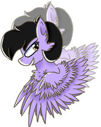 Size: 1848x2326 | Tagged: safe, artist:ashleybances, imported from derpibooru, oc, oc only, oc:cooper, pegasus, pony, chest fluff, female, mare, simple background, solo, transparent background