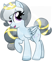 Size: 800x936 | Tagged: safe, artist:tambelon, imported from derpibooru, oc, oc only, oc:glacier, crystal pony, pegasus, pony, female, mare, solo