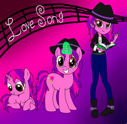 Size: 4100x4000 | Tagged: safe, artist:katiekane822, imported from derpibooru, oc, oc only, oc:love song, equestria girls, absurd resolution, age progression, equestria girls-ified, reference sheet