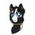 Size: 2000x2000 | Tagged: artist needed, safe, artist:cuizhu, imported from derpibooru, oc, oc only, pony, animated, blinking, blue eyes, bust, collar, ear piercing, female, gif, gritted teeth, hair over eyes, head, looking at you, mare, piercing, simple background, smiling, solo, white background