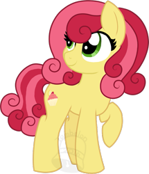 Size: 603x700 | Tagged: safe, artist:tambelon, imported from derpibooru, oc, oc only, oc:tangy treat, earth pony, pony, female, mare, simple background, solo, transparent background, watermark