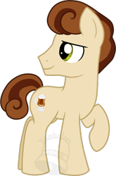 Size: 461x700 | Tagged: safe, artist:tambelon, imported from derpibooru, oc, oc only, oc:spiced cider, earth pony, pony, male, solo, stallion, watermark