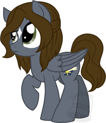 Size: 604x700 | Tagged: safe, artist:tambelon, imported from derpibooru, oc, oc only, oc:star wishes, pegasus, pony, female, mare, solo, watermark