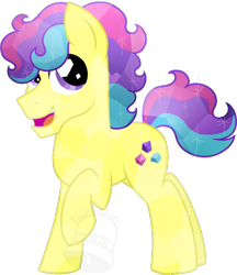 Size: 604x700 | Tagged: safe, artist:tambelon, imported from derpibooru, oc, oc only, oc:cluster crunch, crystal pony, pony, male, solo, stallion, watermark