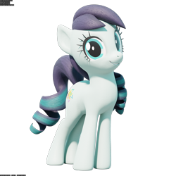 Size: 2048x2048 | Tagged: safe, artist:therealdjthed, imported from derpibooru, coloratura, earth pony, pony, 3d, 3d model, blender, blender cycles, cute, cycles, cycles render, female, mare, model:djthed, rara, simple background, solo, transparent background