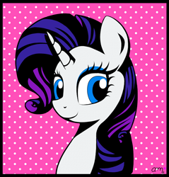 Size: 1138x1191 | Tagged: safe, artist:rainbowsweetcolors, imported from derpibooru, rarity, pony, unicorn, female, modern art, pop art, smiling, solo