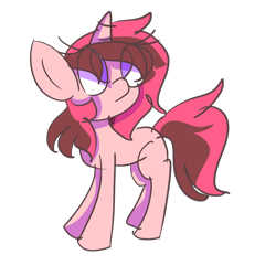 Size: 1080x1080 | Tagged: safe, artist:ask-the-flurryverse, imported from derpibooru, oc, oc only, oc:sundown, magical lesbian spawn, next generation, offspring, parent:sunset shimmer, parent:twilight sparkle, parents:sunsetsparkle, simple background, solo, transparent background