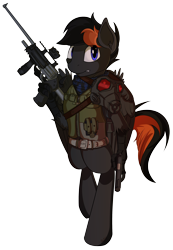 Size: 2440x3536 | Tagged: safe, artist:beardie, imported from derpibooru, oc, oc only, oc:crafted sky, hippogriff, gun, handgun, pistol, revolver, solo, weapon