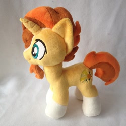 Size: 960x960 | Tagged: safe, artist:burgunzik, imported from derpibooru, sunburst, irl, missing accessory, photo, plushie, solo