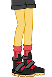 Size: 3000x4403 | Tagged: dead source, safe, artist:teentitansfan201, edit, imported from derpibooru, vector edit, sunset shimmer, equestria girls, legend of everfree, absurd resolution, boots, cropped, female, leg focus, legs, pictures of legs, simple background, solo, transparent background, vector