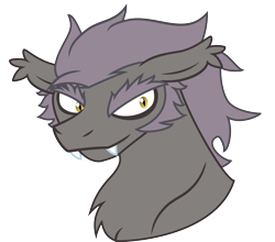 Size: 4000x3517 | Tagged: safe, artist:showtimeandcoal, imported from derpibooru, oc, oc only, oc:vladimir nachts, bat, bat pony, pony, bust, digital, digital art, eyebrows, fangs, male, portrait, scruffy, sideburns, simple background, solo, stallion, transparent background, vector, vlad