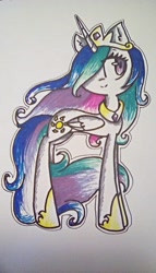 Size: 912x1600 | Tagged: safe, artist:sonicartist2004, imported from derpibooru, princess celestia, alicorn, pony, crown, cute, cutelestia, female, jewelry, mare, peytral, photo, regalia, simple background, white background