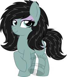 Size: 560x641 | Tagged: safe, artist:tambelon, imported from derpibooru, oc, oc only, oc:sappho, earth pony, pony, convention, female, jenn blake, mare, ponysona, solo, watermark