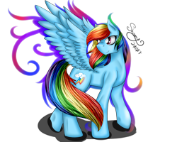 Size: 1280x1024 | Tagged: safe, artist:shamy-crist, imported from derpibooru, rainbow dash, pony, female, looking back, simple background, solo, spread wings, transparent background, walking