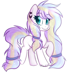 Size: 800x871 | Tagged: safe, artist:aniowo, imported from derpibooru, oc, oc only, earth pony, pony, female, mare, raised hoof, solo