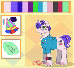 Size: 1465x1347 | Tagged: safe, artist:deltafairy, imported from derpibooru, oc, oc only, pony, unicorn, male, reference sheet, solo, stallion