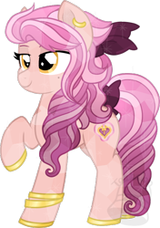 Size: 492x700 | Tagged: safe, artist:tambelon, imported from derpibooru, oc, oc only, oc:pinky promise, crystal pony, pony, female, mare, solo, watermark