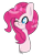 Size: 400x512 | Tagged: safe, artist:seaty, imported from derpibooru, pinkie pie, pony, bust, female, heart eyes, one eye closed, portrait, solo, wingding eyes, wink