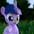 Size: 1080x1080 | Tagged: safe, artist:galawaille, imported from derpibooru, twilight sparkle, alicorn, pony, 3d, cute, female, forest, grass, leaf, raised hoof, solo, twiabetes, twilight sparkle (alicorn), underhoof