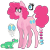 Size: 712x712 | Tagged: safe, artist:eleamorbid, artist:moonhowlerel, imported from derpibooru, gummy, pinkie pie, pony, freckles, leonine tail, reference sheet