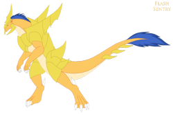 Size: 1097x729 | Tagged: safe, artist:pyrus-leonidas, imported from derpibooru, screencap, flash sentry, kaiju, pony, armor, claws, kaijufied, male, monster, simple background, solo, species swap, spikes, tail, transparent background