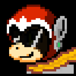 Size: 300x300 | Tagged: safe, artist:xujints-the-infiltrator, imported from derpibooru, pony, crossover, icon, mega man (series), megaman, megapony, pixel art, ponified, protoman, protopony, solo, video game