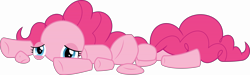 Size: 21271x6400 | Tagged: safe, artist:parclytaxel, imported from derpibooru, pinkie pie, the one where pinkie pie knows, .svg available, absurd resolution, broken, female, modular, pinkie pieces, prone, simple background, solo, transparent background, vector