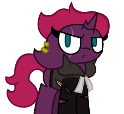 Size: 711x653 | Tagged: safe, artist:thefanficfanpony, imported from derpibooru, fizzlepop berrytwist, tempest shadow, pony, unicorn, my little pony: the movie, broken horn, female, gladion, pokémon, pokémon sun and moon, simple background, solo, transparent background