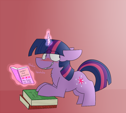 Size: 1000x900 | Tagged: safe, artist:input-command, deleted from derpibooru, imported from derpibooru, twilight sparkle, bibliophile, blushing, book, innuendo, lewd, reading, short legs, solo