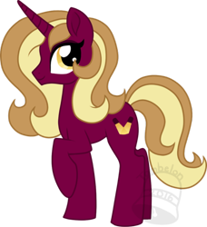 Size: 600x657 | Tagged: safe, artist:tambelon, imported from derpibooru, oc, oc only, oc:awestruck, pony, unicorn, female, mare, solo, watermark