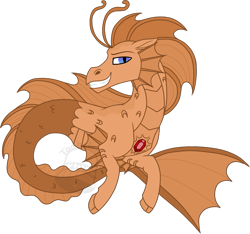 Size: 747x700 | Tagged: safe, artist:tambelon, imported from derpibooru, oc, oc only, oc:cacophony, hippocampus, merpony, siren, male, siren oc, solo, watermark